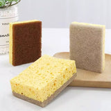 4Pack Natural Plant Based Palm Fiber Dishwashing Kitchen Scrubber