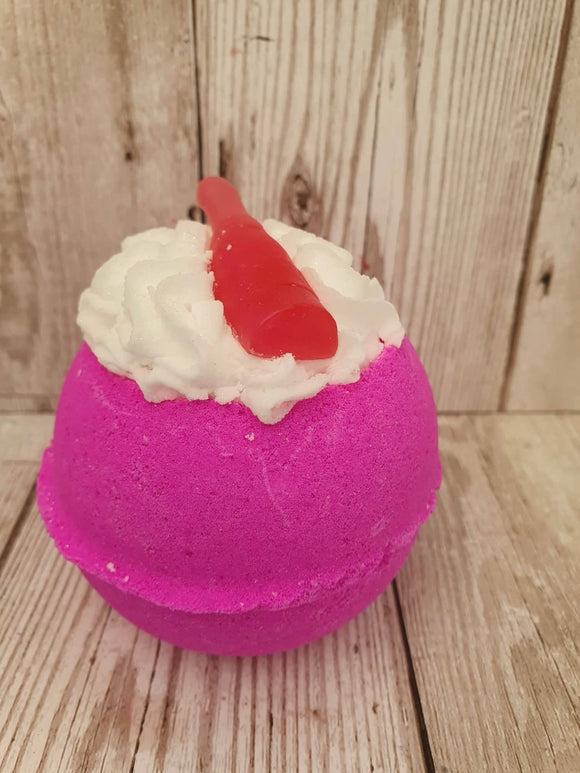 Prosecco Raspberry Whipped Top Bath Bomb