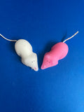 White & Pink Sugar Mice